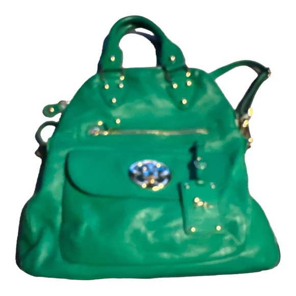 COPY - Emma Fox leather green Satchel/Shoulder bag with gold tone hardwares and… - Picture 2 of 10